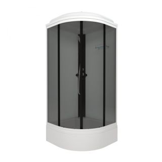 Душевая кабина Triton Грэй Щ0000067301 90x90 см профиль белый стекло тонированное